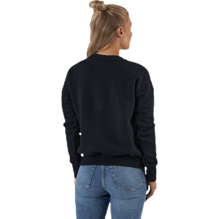 Womens Badge Of Sport Crew Sweatshirt Black - Bild 2