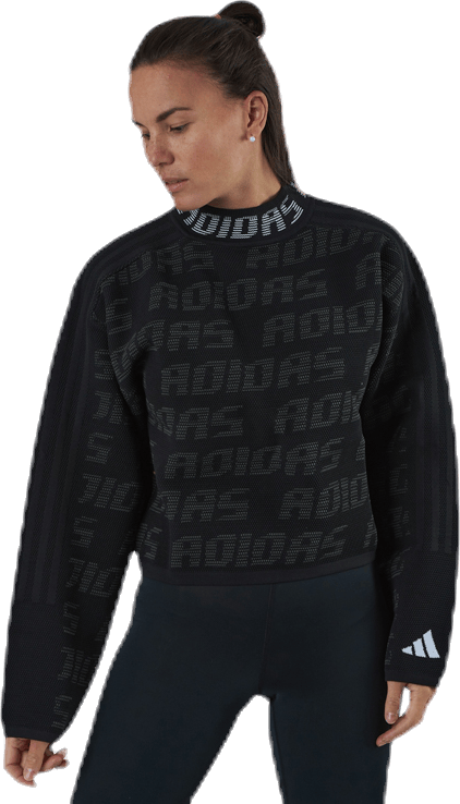 Ur Crew Knit Black, Female, Apparels, Shirts, Black, S