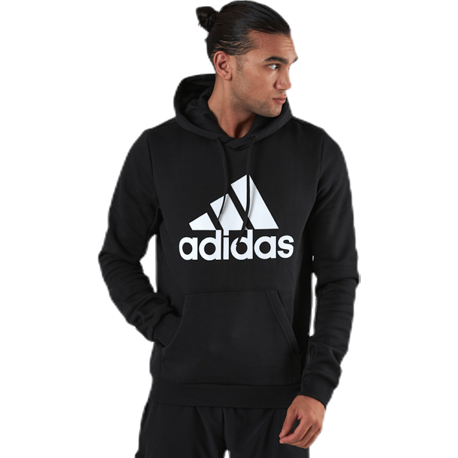 Mens Badge Of Sport Fleece Hoodie Black