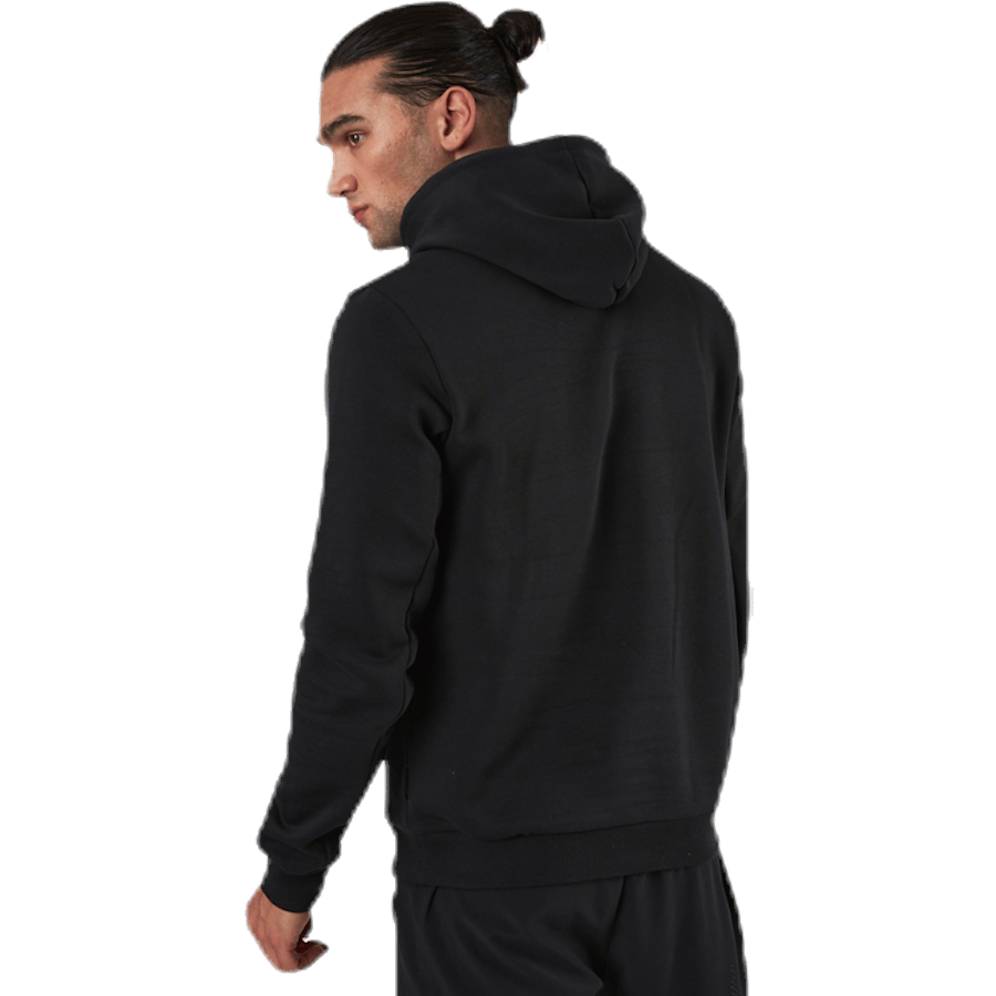Mens Badge Of Sport Fleece Hoodie Black - Bild 3