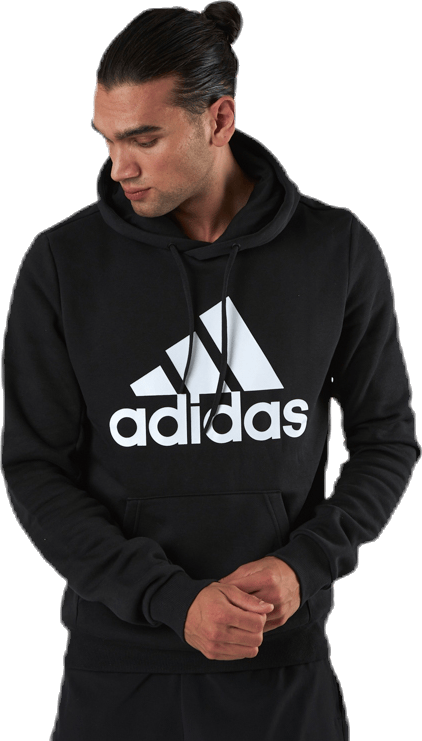 Mens Badge Of Sport Fleece Hoodie Black - Bild 4