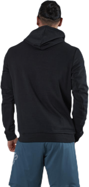 Mens Badge Of Sport  French Terry Hoodie Black - Bild 2