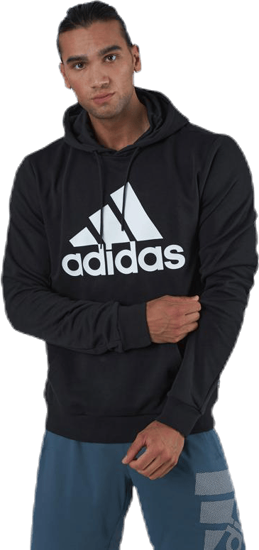 Mens Badge Of Sport  French Terry Hoodie Black - Bild 3