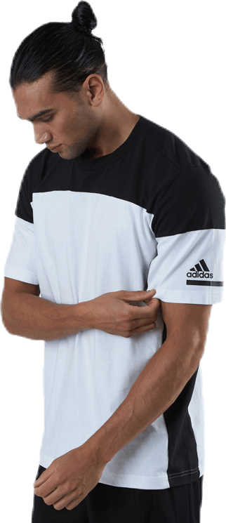 Zne Tee White/Black, Male, Apparels, T-shirt, White, XXL