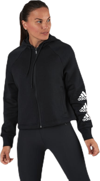 Stacked Fz Hd Black, Female, Apparels, Shirts, Black, XS