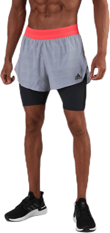 Heat Ready Short Black/Grey, Male, Apparels, Leggings, Workout, Black/Grey, M