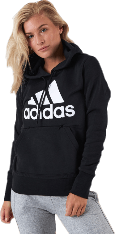Womens Badge Of Sport Overhead Fleece Hoodie Black, Female, Vêtements, Chemises, Noir, M