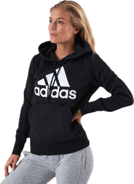 Womens Badge Of Sport Overhead Fleece Hoodie Black - Bild 2