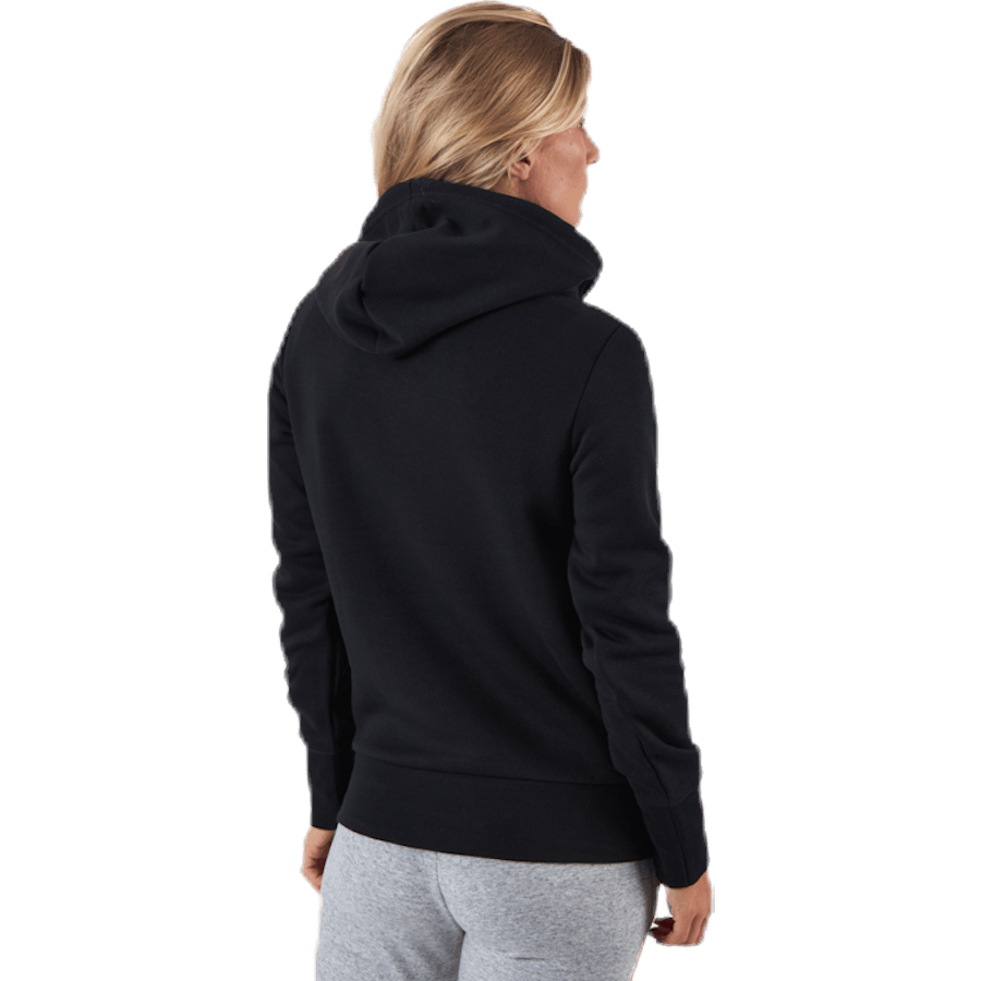 Womens Badge Of Sport Overhead Fleece Hoodie Black - Bild 3