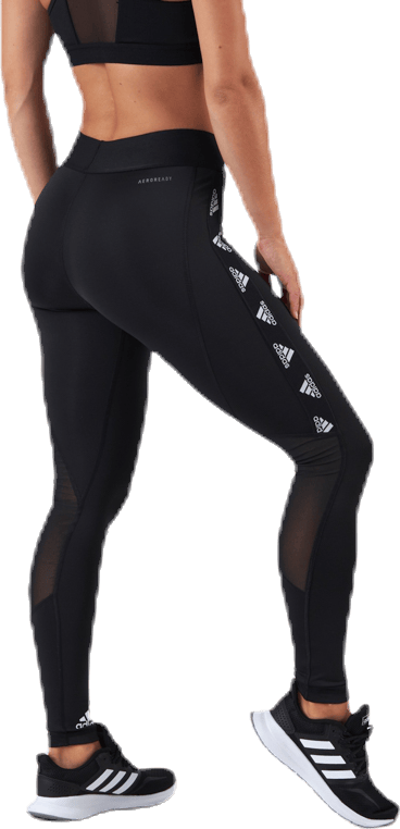 Alphaskin Badge Of Sport Logo Tight Black / White - Bild 4