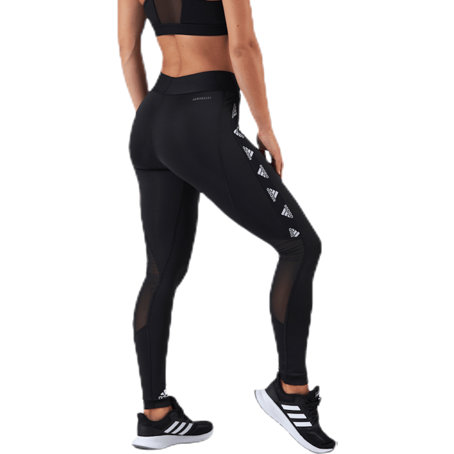 Alphaskin Badge Of Sport Logo Tight Black / White - Bild 4