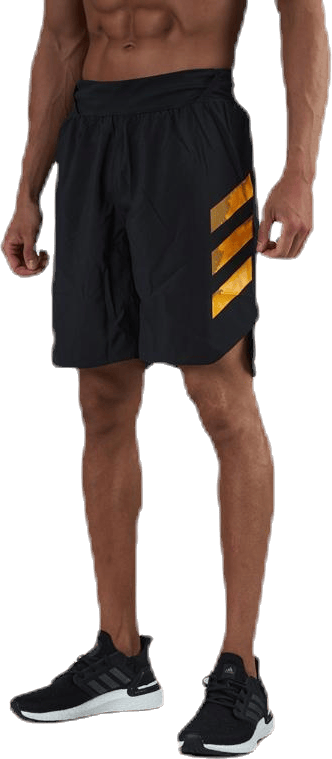 Agravic All Short Black/Yellow, Male, Apparels, Shorts, Running, Black, L
