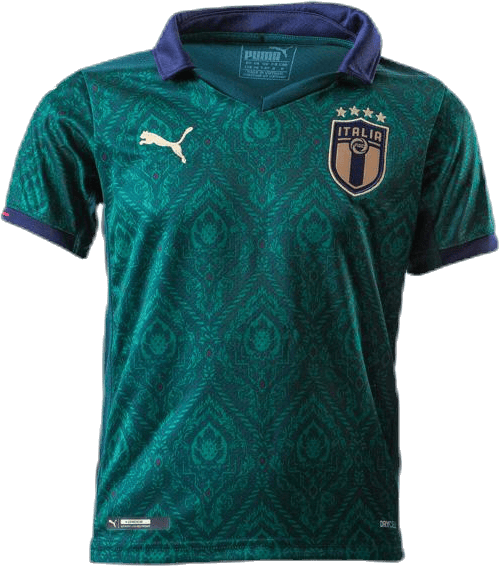 FIGC Third Shirt Replica Jr Blue/Green