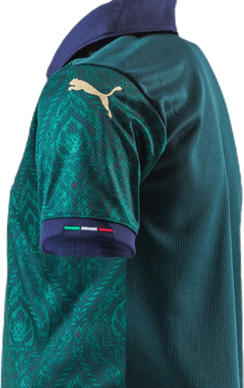 FIGC Third Shirt Replica Jr Blue/Green - Bild 4