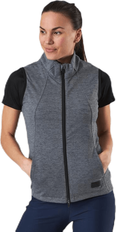 Warm Up Vest Black, Female, Kleding, jassen, Golf, Zwart, XXL