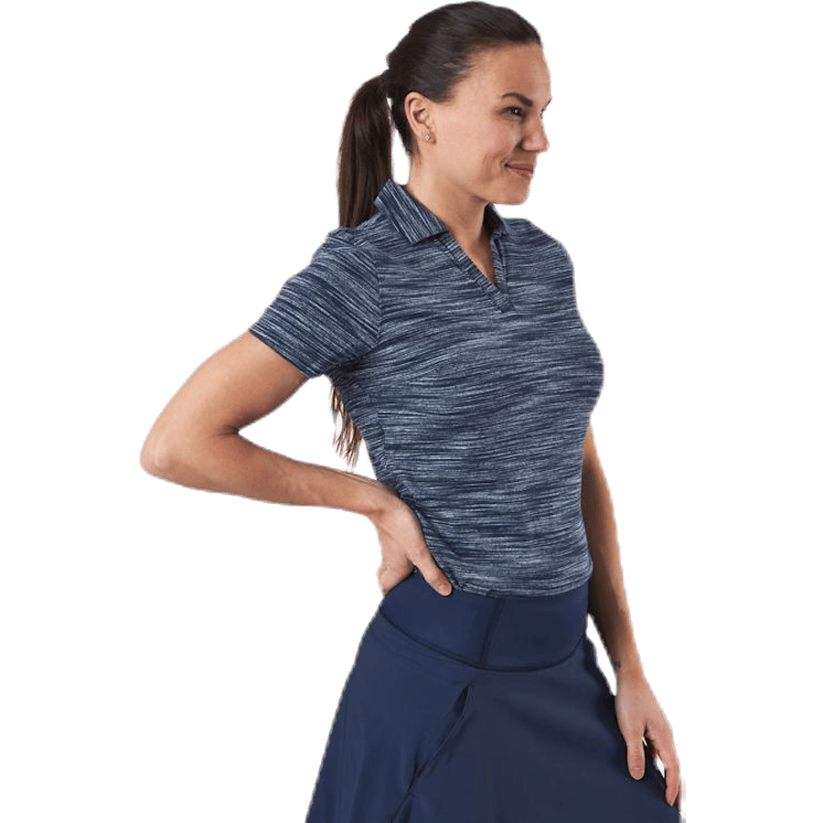 Heather Slub Polo Blue - Bild 2