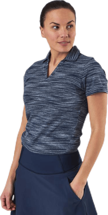 Heather Slub Polo Blue - Bild 4