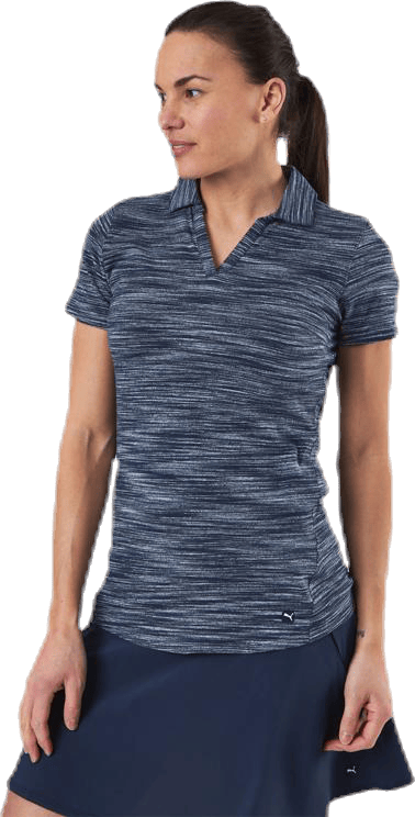 Heather Slub Polo Blue - Bild 5