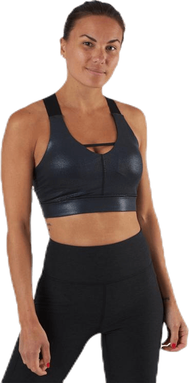 Mid Impact Pearl Bra Black, Female, Kläder, Sport-BH, Löpning, Svart, XS