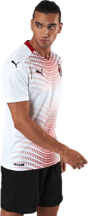 AC Milan Away Shirt Replica White/Red, Male, Kläder, T-shirt, Fotboll, Vit, S
