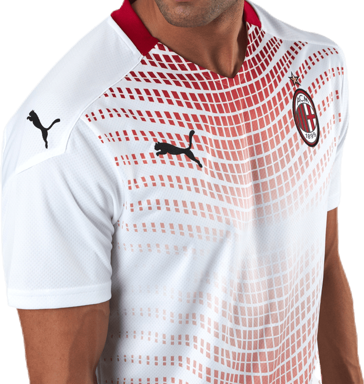 AC Milan Away Shirt Replica White/Red - Bild 4