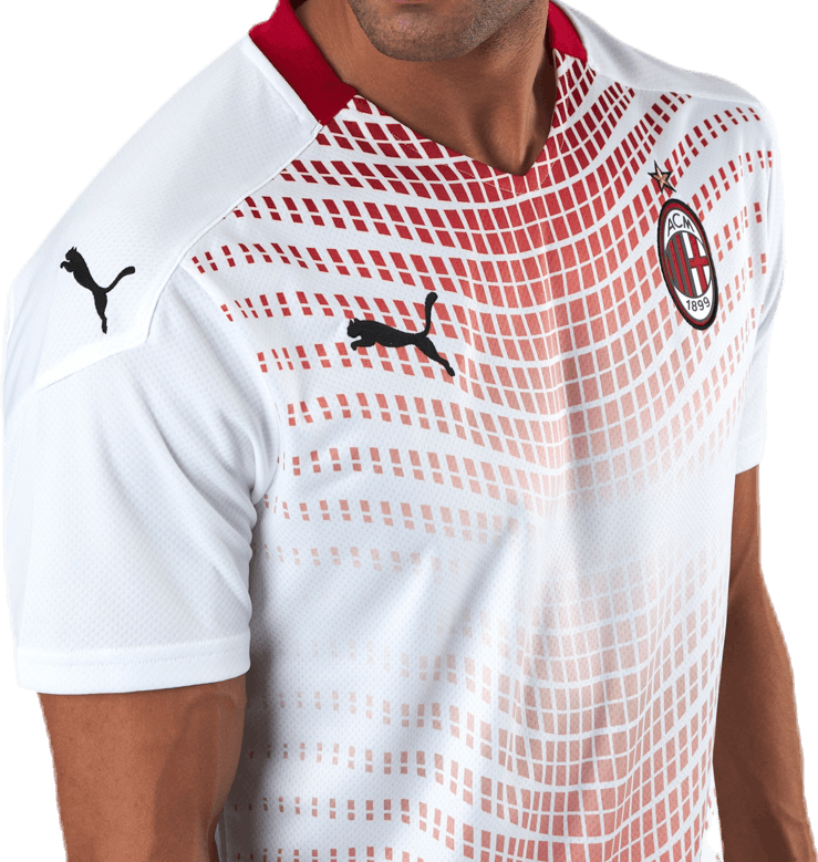 AC Milan Away Shirt Replica White/Red