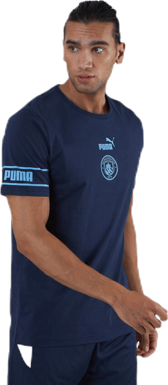 Manchester City FC Culture Tee Blue, Male, Odevy, Tričko, Futbal, Modrá, XL