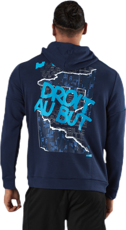 Olympique Marseille Culture Hoody II Blue - Bild 3