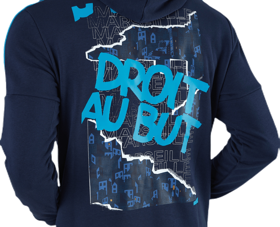 Olympique Marseille Culture Hoody II Blue - Bild 4