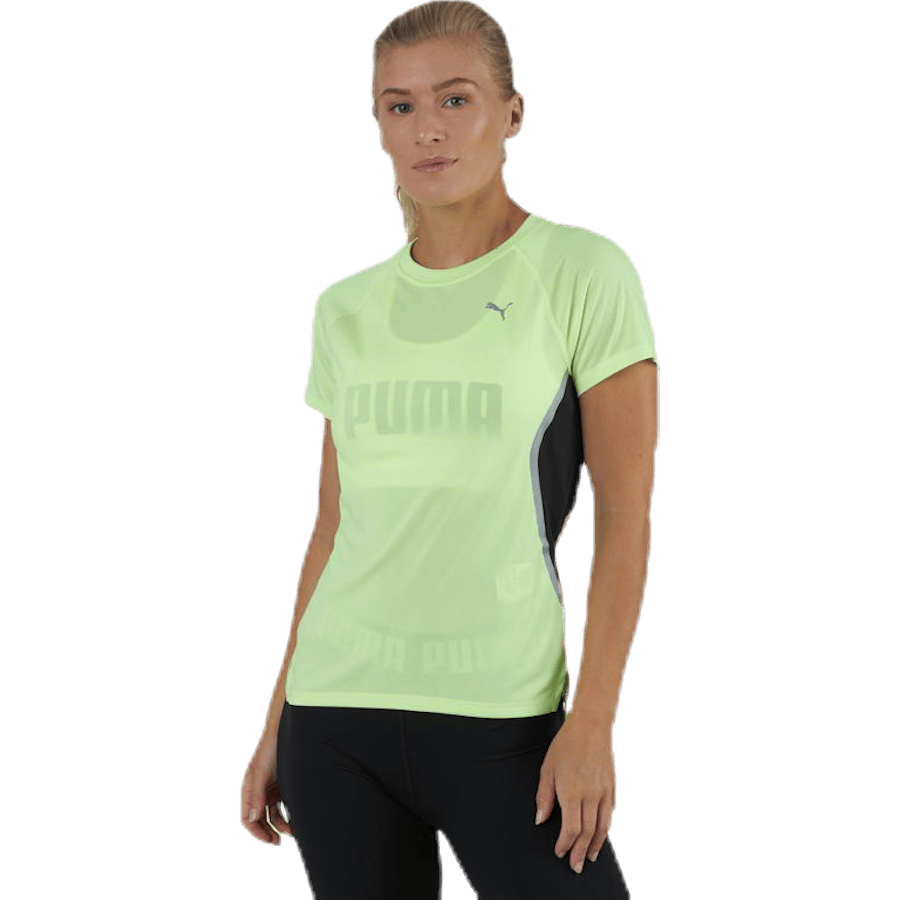 Run Lite Laser Cat SS Tee Yellow