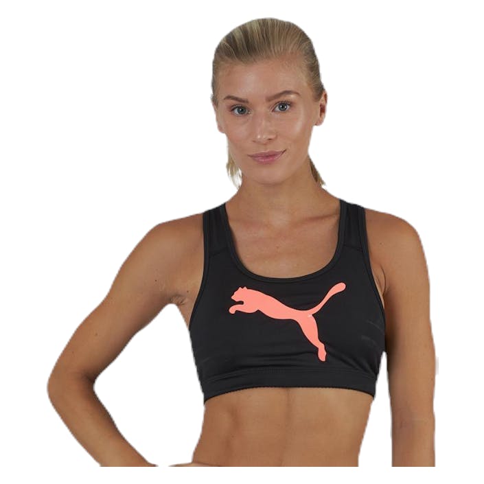 4Keeps Bra M Pink/Black, Female, Apparels, Sports Bras, Running, Black, S