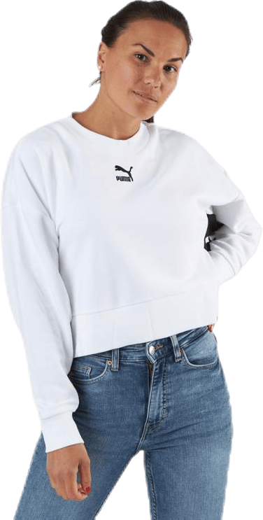 Classics Cropped Crew White