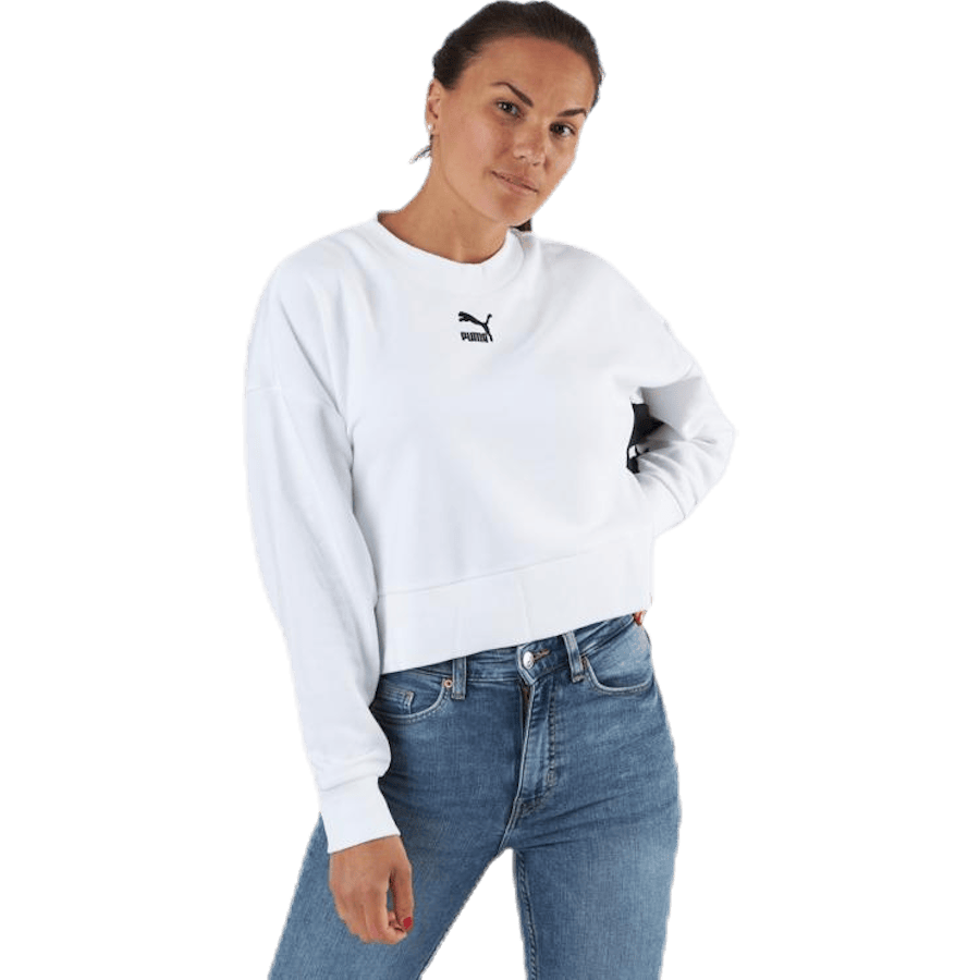 Classics Cropped Crew White