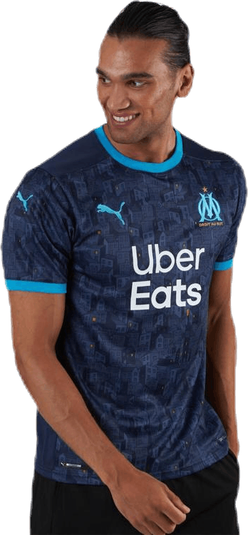Olympique Marseille Away Shirt Replica Blue, Male, Odevy, Tričko, Futbal, Modrá, M