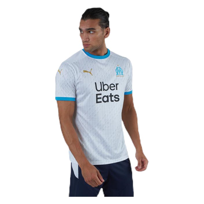 Olympique Marseille Home Shirt Replica Blue/White, Male, Odevy, Tričko, Futbal, Biely, M