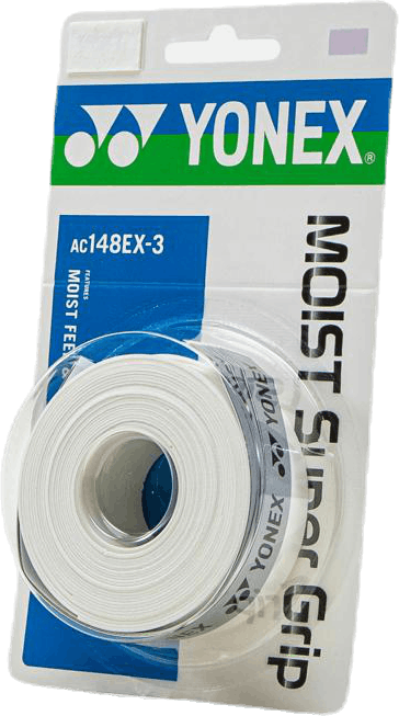 Moist Super Grip White, Unisex, Utrustning, racketar, Badminton, Vit, ONESIZE
