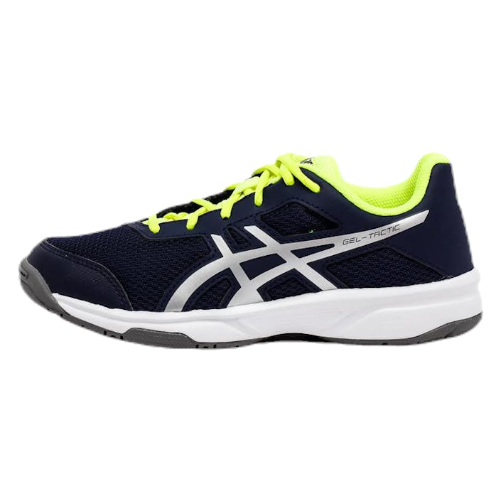 Gel-Tactic GS Blue/Silver/Yellow, Unisex, Shoes, Training shoes, Floorball, Blue/Silver/Yellow, EU 33