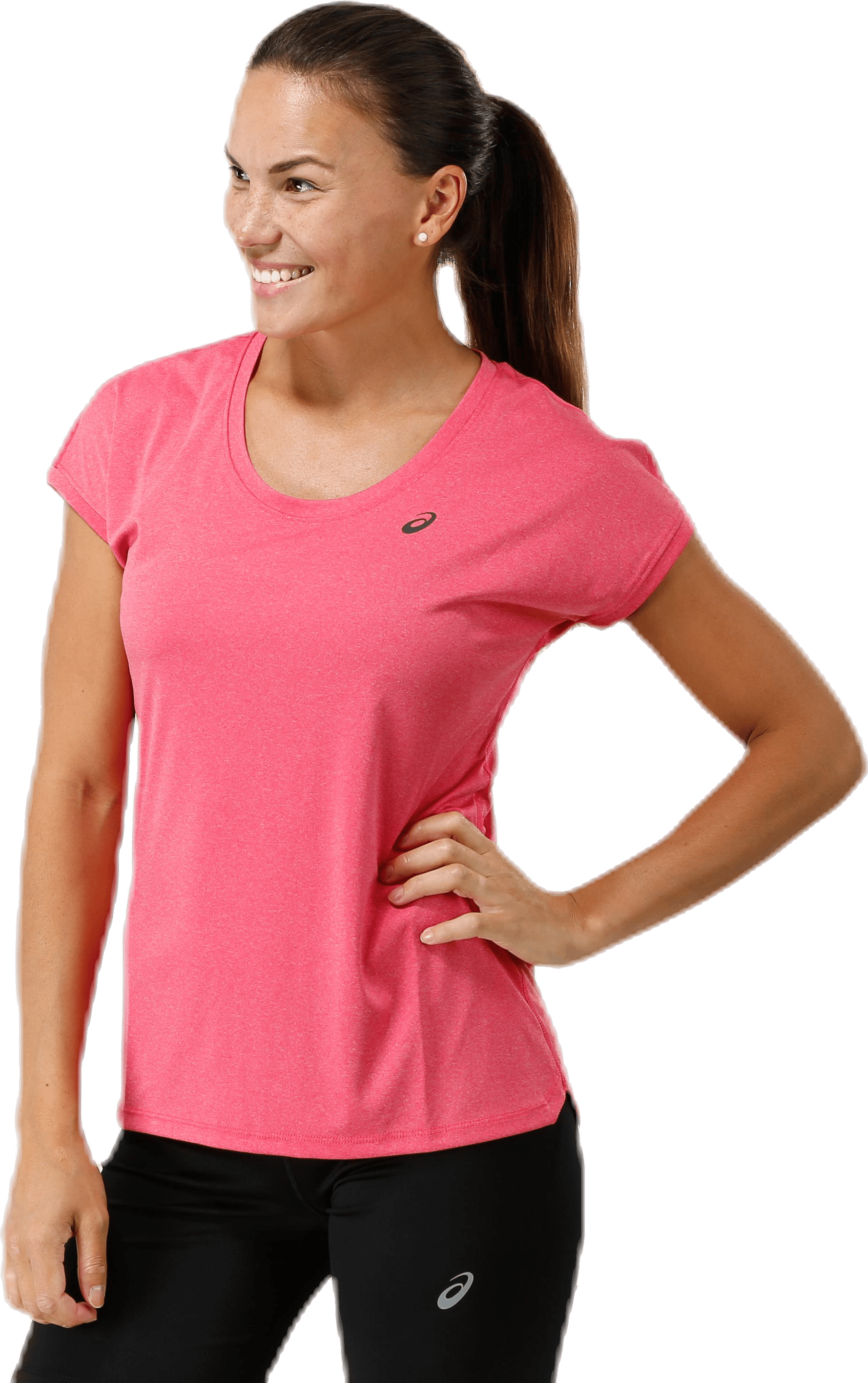 Capsleeve Top Pink, Female, Vaatteet, T-paita, Juoksu, Vaaleanpunainen, XS