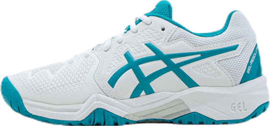 Gel-Resolution 8 GS White/Turquoise, Unisex, Topánky, Cvičebná obuv, Tenis, Biely/Tyrkysová, EU 35,5
