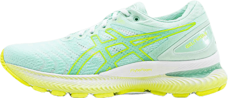 GEL-Nimbus 22 Turquoise/Yellow, Female, Sapatos, Sapatos esportivos, Corrida, Turquesa/Amarelo, EU 42