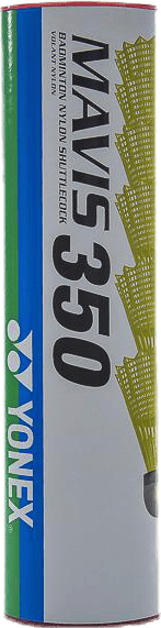 MAVIS 350 6 PCS TUBE FAST, Unisex, Equipamento, Bolas, Badminton, Amarelo, Fast