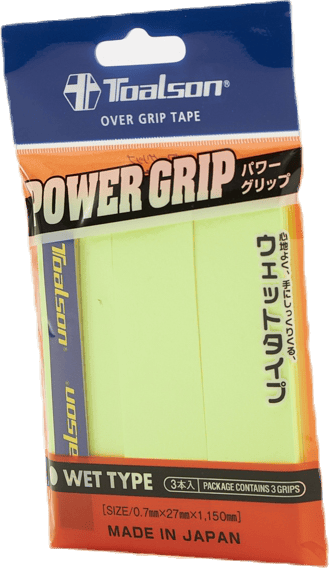 Power Grip 3P Yellow, Unisex, Ekwipunek, rakiety, Padel, Żółty, ONESIZE