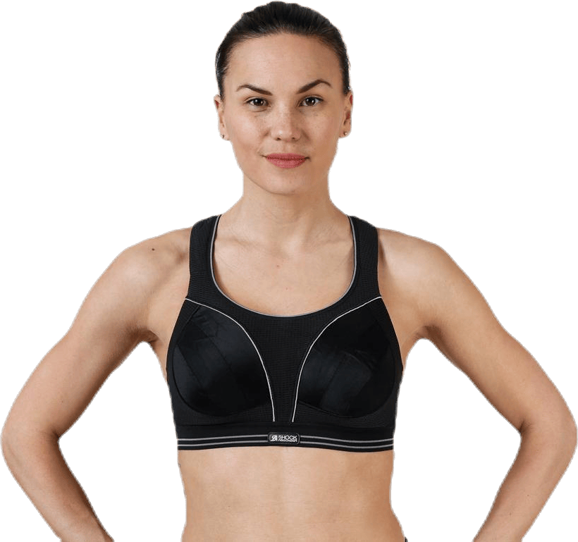Ultimate Run Bra Black, Female, Abbigliamento, Reggiseno sportivo, In esecuzione, Nero, 80 DD/E