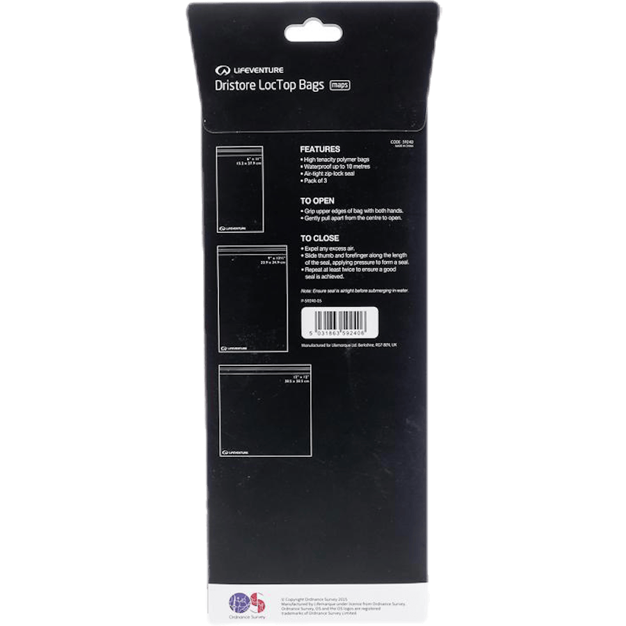 DriStore LocTop Bags - For Maps White/Black - Bild 2