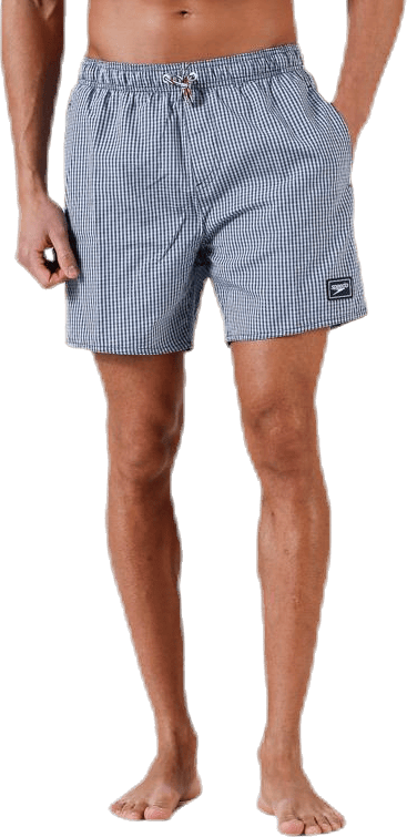 Stripe Leisure 16″ Watershort Blue/White