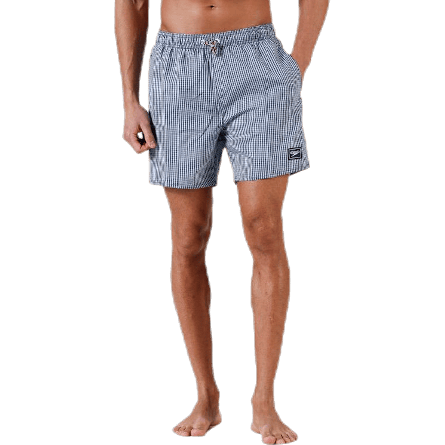 Stripe Leisure 16" Watershort Blue/White