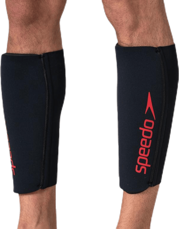 Fastskin Swimrun Calf Guards Black/Red, Unisex, Ekwipunek, Ochrona, Pływanie, Czarny/Czerwony, M