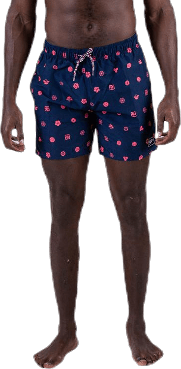 Elemental Fusion Printed Blue/Red, Male, Apparels, Swimwear, Swimming, Blue/Red, S