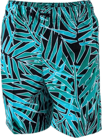 Printed Leisure 15" Turquoise/Black, Unisex, Kläder, Badkläder, Simning, Turkos/Svart, S