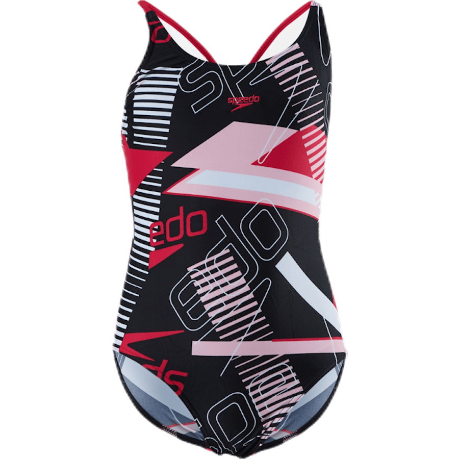 Junglespeak Allover Tieback Black/Red
